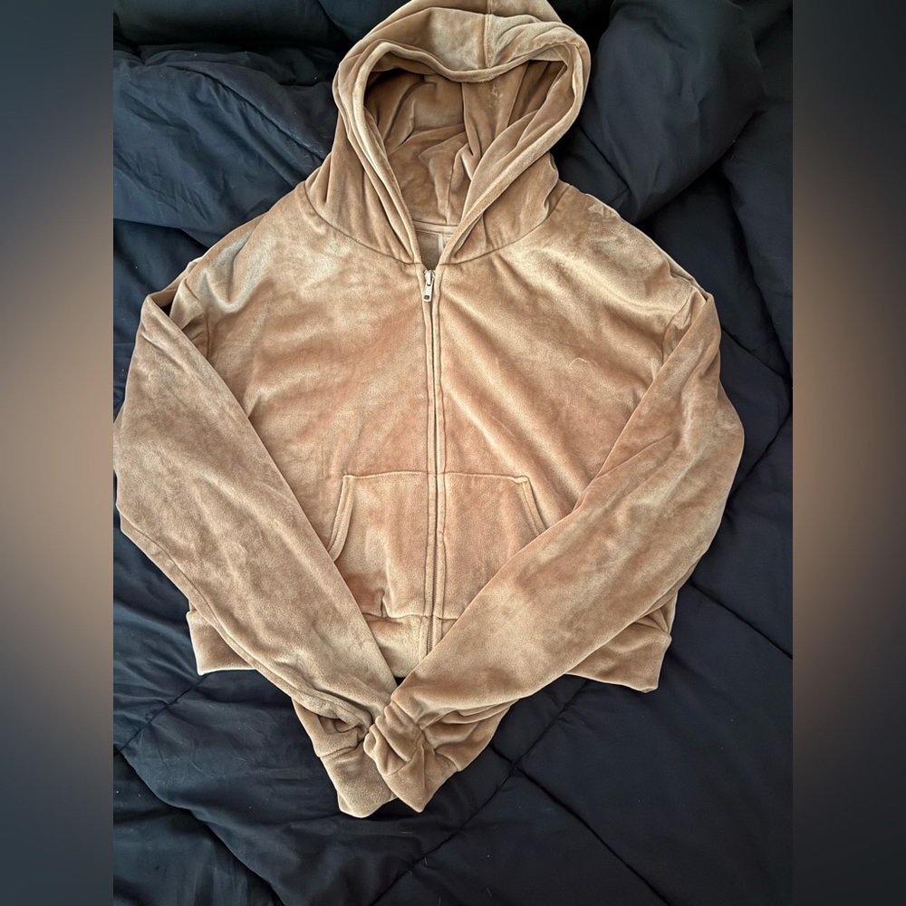 SKIMS Velour Tan Jumpsuit